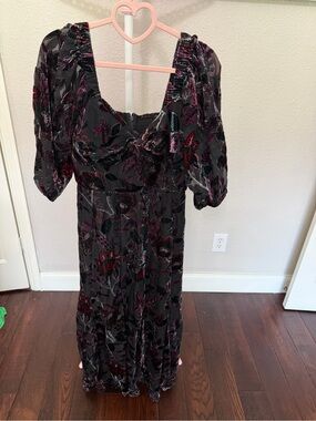 hutch luxe sleeveless ruched side-slit satin maxi dress Hutch Luxe Sleeveless Ruched Side-Slit Satin Maxi Dress